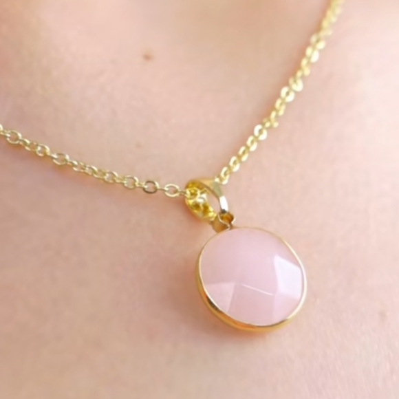 Sanctuary Project's Rose Quartz Serenity Necklace. - Picture 5 of 6